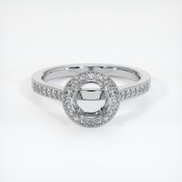 18K White Gold Pave Ring Setting Image