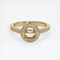 10K Yellow Gold Pave Ring Setting Image