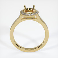 10K Yellow Gold Pave Ring Setting Image