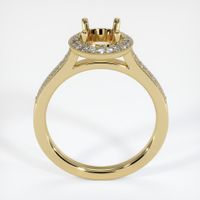 14K Yellow Gold Pave Ring Setting Image