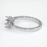 Platinum 950 Three Stone Ring Setting Image