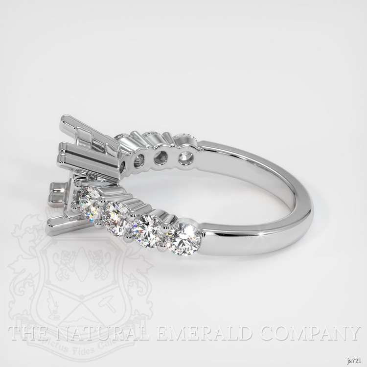Platinum 950 Accent Stones Ring Setting