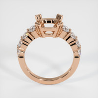 18K Rose Gold Accent Stones Ring Setting Image