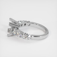 14K White Gold Accent Stones Ring Setting Image
