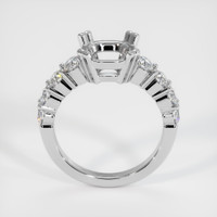 14K White Gold Accent Stones Ring Setting Image