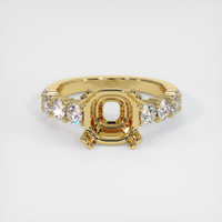 14K Yellow Gold Accent Stones Ring Setting Image