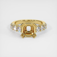 18K Yellow Gold Accent Stones Ring Setting Image
