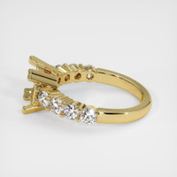 18K Yellow Gold Accent Stones Ring Setting Image