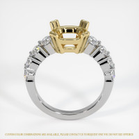 14K Yellow & White Accent Stones Ring Setting Image