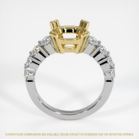 18K Yellow & White Accent Stones Ring Setting Image