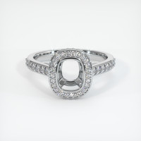 Silver Pave Ring Setting Image