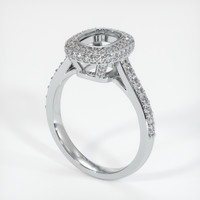 10K White Gold Pave Ring Setting Video