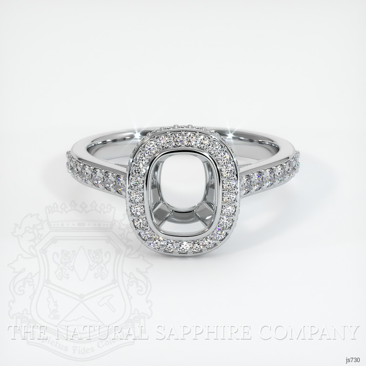 10K White Gold Pave Ring Setting