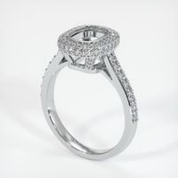 18K White Gold Pave Ring Setting Video