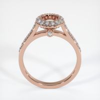 14K Rose Gold Pave Ring Setting Image