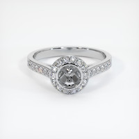 Silver Pave Ring Setting Image