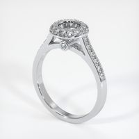 14K White Gold Pave Ring Setting Video