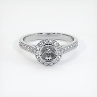 18K White Gold Pave Ring Setting Image