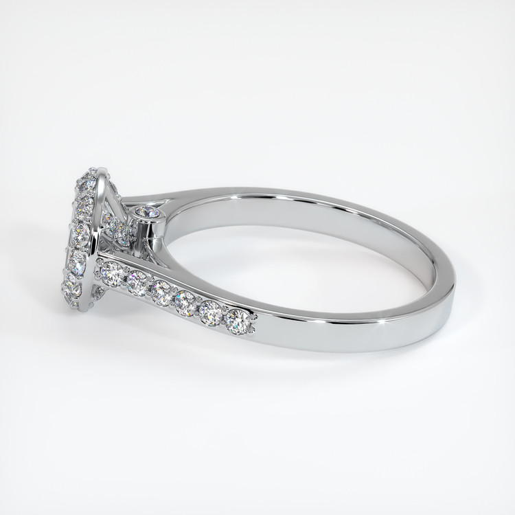 18K White Gold Pave Ring Setting