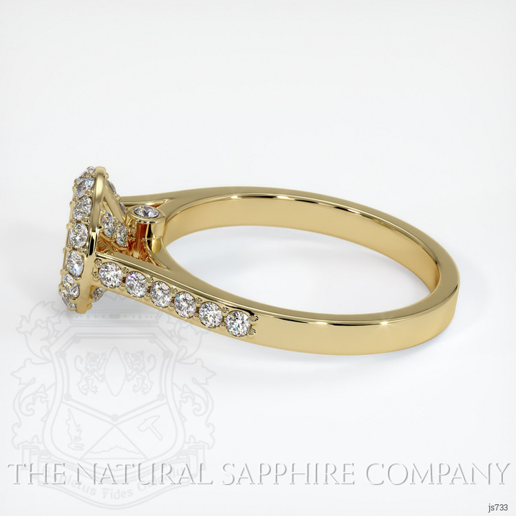 14K Yellow Gold Pave Ring Setting