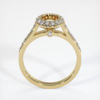 14K Yellow Gold Pave Ring Setting Image