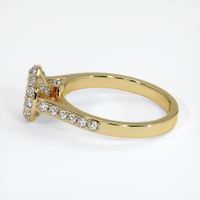 18K Yellow Gold Pave Ring Setting Image