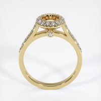 18K Yellow Gold Pave Ring Setting Image