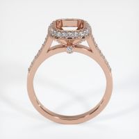 14K Rose Gold Pave Ring Setting Image