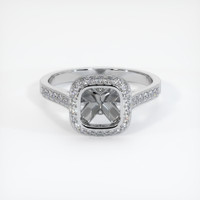 Silver Pave Ring Setting Image