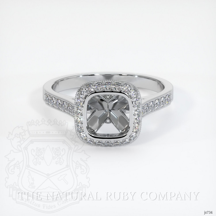 Silver Pave Ring Setting
