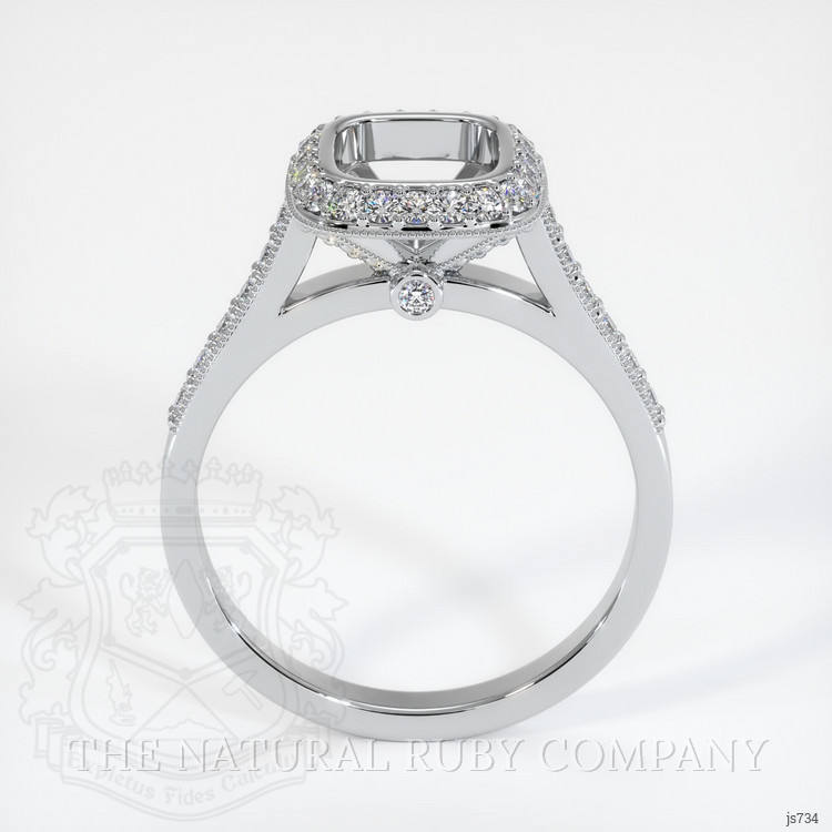 Silver Pave Ring Setting