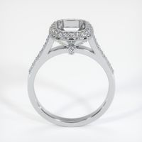 14K White Gold Pave Ring Setting Image
