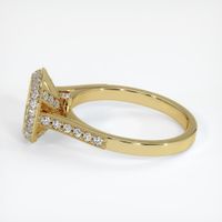 18K Yellow Gold Pave Ring Setting Image