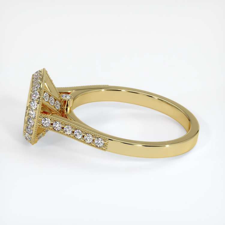 18K Yellow Gold Pave Ring Setting