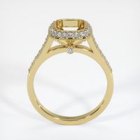 18K Yellow Gold Pave Ring Setting Image