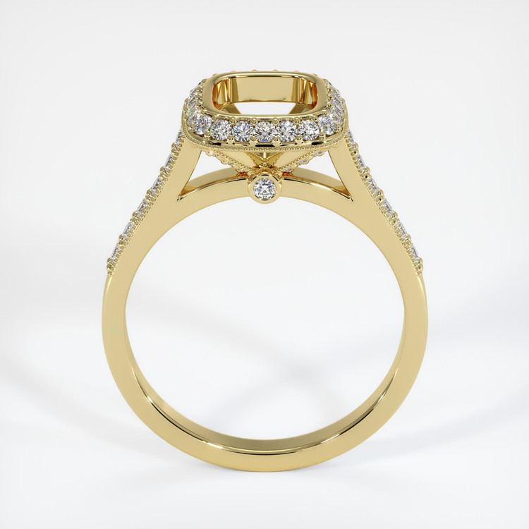 18K Yellow Gold Pave Ring Setting