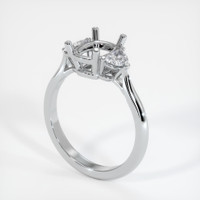 10K White Gold Three Stone Ring Setting Video