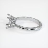 14K White Gold Three Stone Ring Setting Image