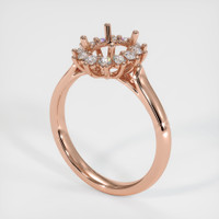 14K Rose Gold Antique Style Ring Setting Video