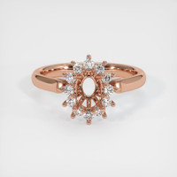 14K Rose Gold Antique Style Ring Setting Image