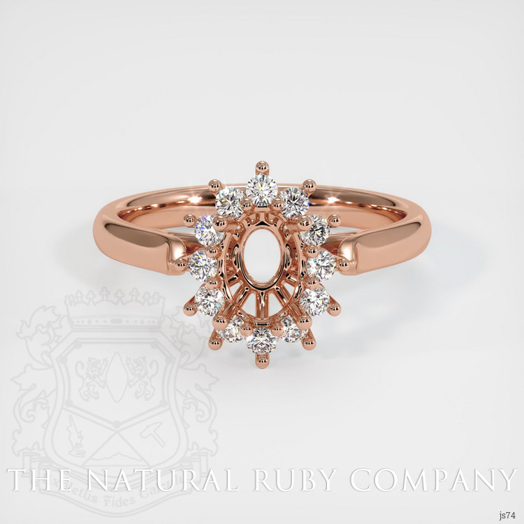 14K Rose Gold Antique Style Ring Setting