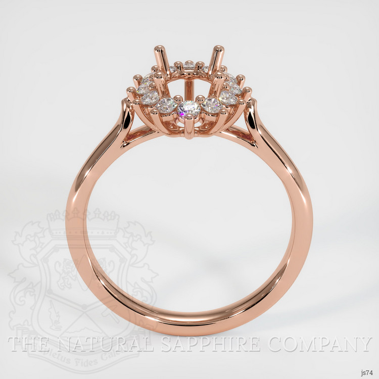 14K Rose Gold Antique Style Ring Setting