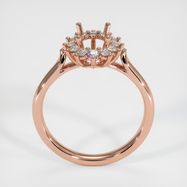 14K Rose Gold Antique Style Ring Setting