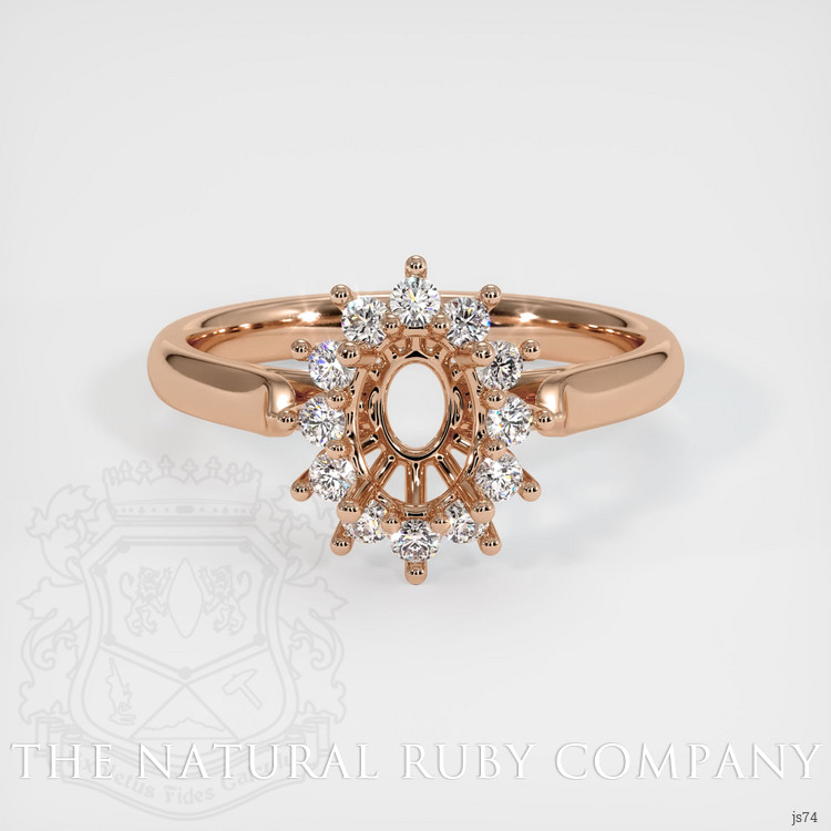 18K Rose Gold Antique Style Ring Setting