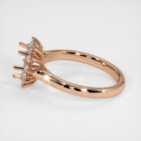 18K Rose Gold Antique Style Ring Setting Image