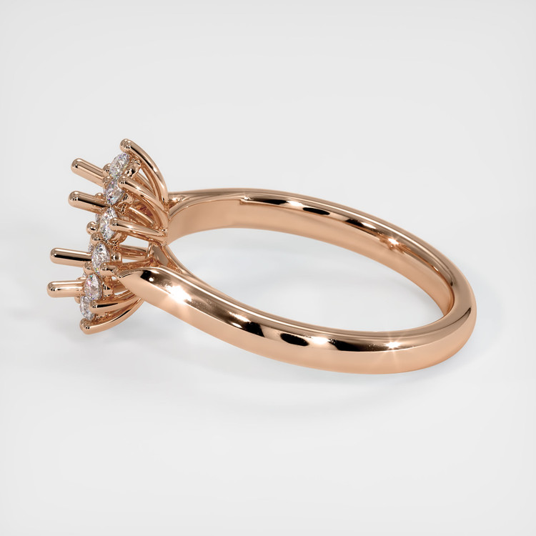 18K Rose Gold Antique Style Ring Setting