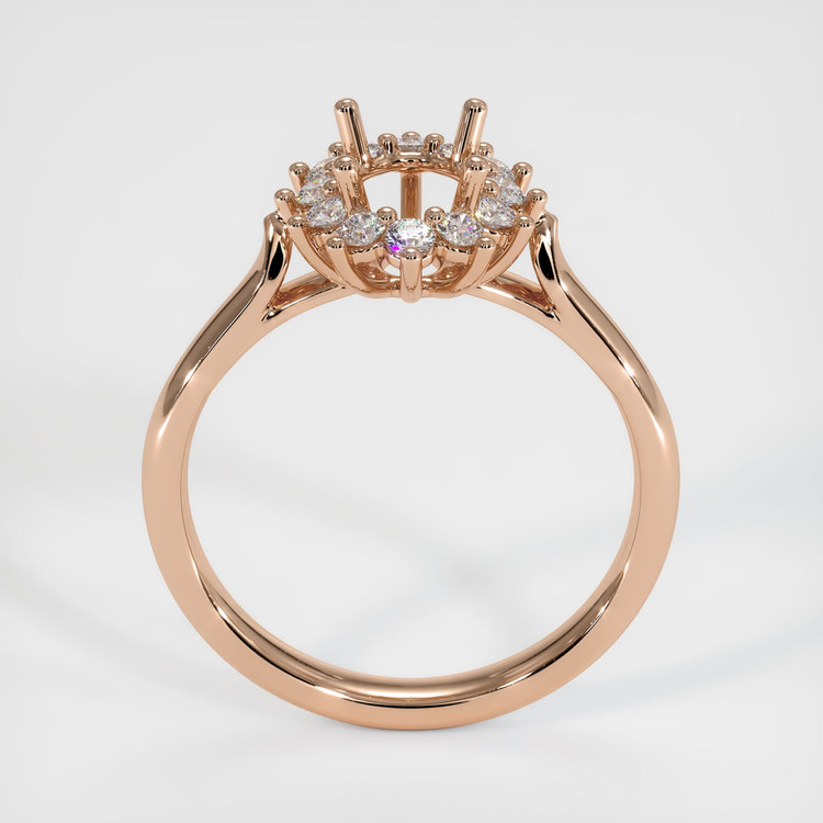 18K Rose Gold Antique Style Ring Setting