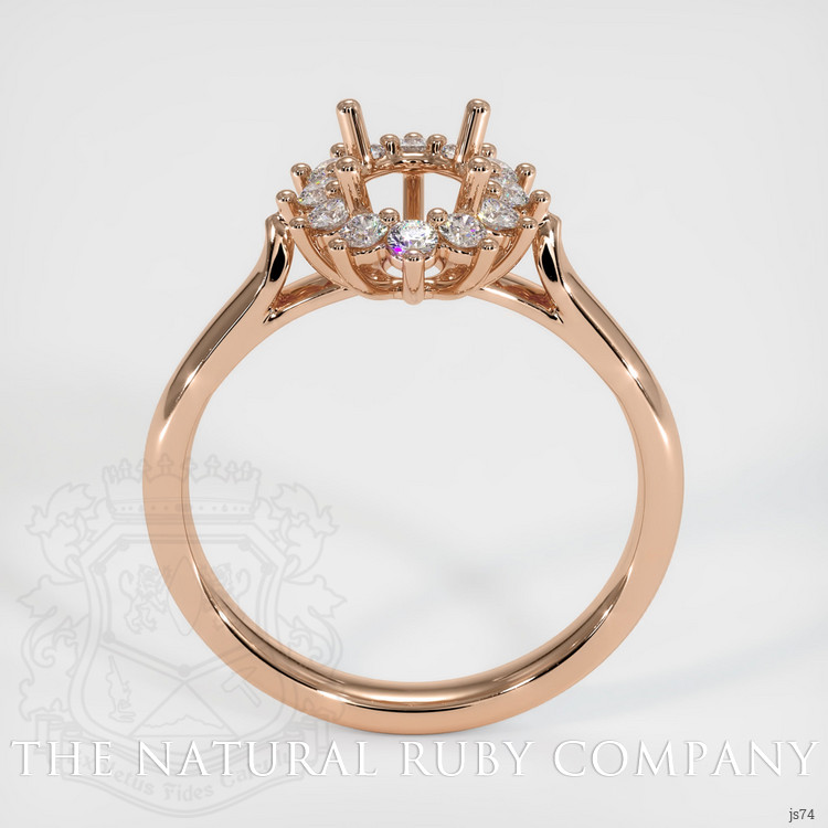 18K Rose Gold Antique Style Ring Setting