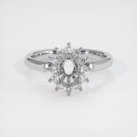 10K White Gold Antique Style Ring Setting Image