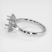14K White Gold Antique Style Ring Setting Image